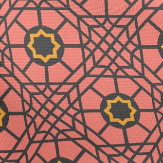 Block Interlaced Geometry Pongee