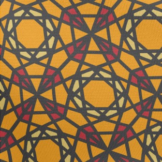 Staggered Polygonal Geometric  Pongee