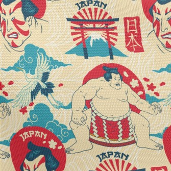 Japanese Sumo Wrestler Pongee