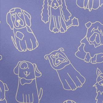 Cute Line Dog Pongee