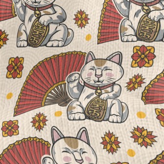 Lucky Cat Fan Stretch Jersey