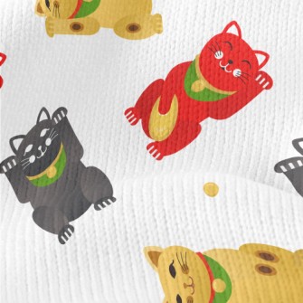 Cute Three-color Lucky Cat Stretch Jersey