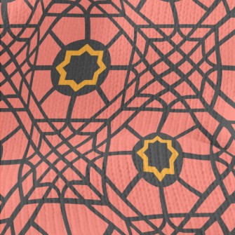 Block Interlaced Geometry Stretch Jersey