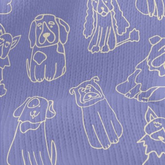 Cute Line Dog Stretch Jersey