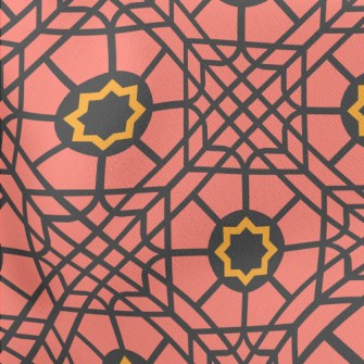 Block Interlaced Geometry Lightweight Cotton Poplin