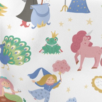 Witch Magician Mermaid Lightweight Cotton Poplin