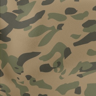 Irregular Camouflage Pattern Lightweight Cotton Poplin