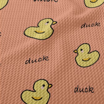 Cute Little Duck Birdseye Piqué