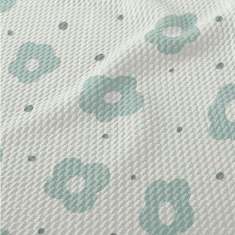 Single Tone Flowers Birdseye Piqué