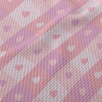Pink And Bright Love Diamond Birdseye Piqué