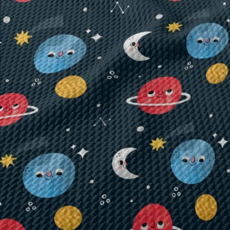 Cute And Naughty Planet Birdseye Piqué