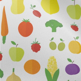 Fresh And Delicious Fruits And Chiffon