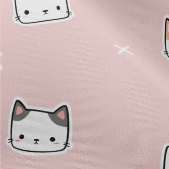 Square Cute Cat Chiffon