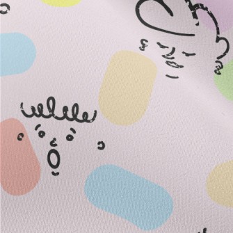 Colorful Lines Of Human Face Chiffon