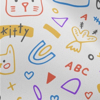 Simple Cute Cat Chiffon