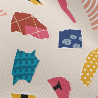 Irregular Shaped Pattern In To Chiffon