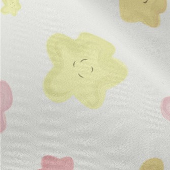 Hand Drawn Exotic Flowers Chiffon