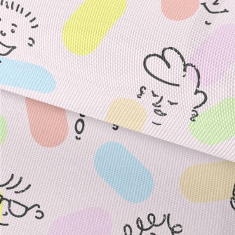 Colorful Lines Of Human Face Waterproof Oxford