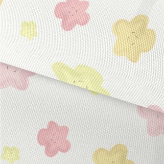 Hand Drawn Exotic Flowers Waterproof Oxford