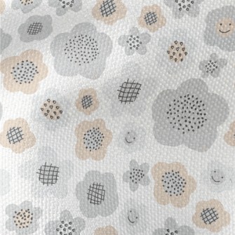 Monotonous And Silly Flowers Waterproof Canvas