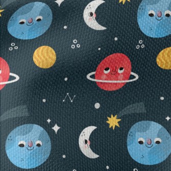 Cute And Naughty Planet Waterproof Canvas