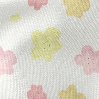 Hand Drawn Exotic Flowers Waterproof Canvas