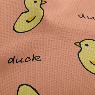 Cute Little Duck Athletic Mesh Flat Back