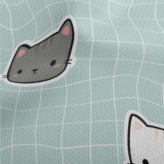 Cute And Well-behaved Cat Athletic Mesh Flat Back