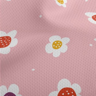 Simple Hand-painted Flowers Athletic Mesh Flat Back