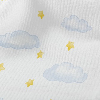 Hand Drawn Stars And Clouds Terry