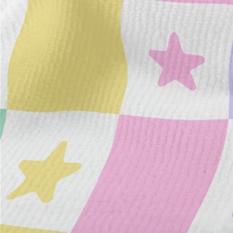 Colorful Star Grid Terry