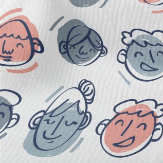 Simple Hand-painted Family Por Terry