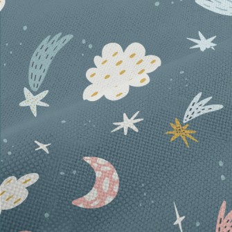 Hand Drawn Fairy Tale Starry S Performance Linen
