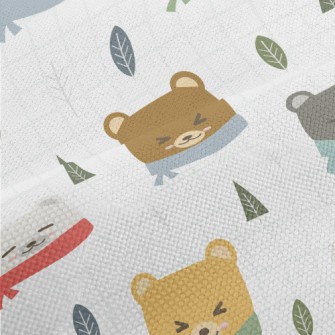 Cold And Cozy Bear And Plaid Performance Linen