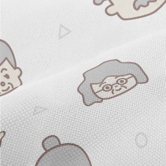 Cute And Adorable Grandpa And  Performance Linen