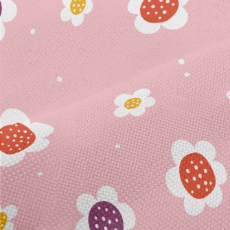 Simple Hand-painted Flowers Performance Linen