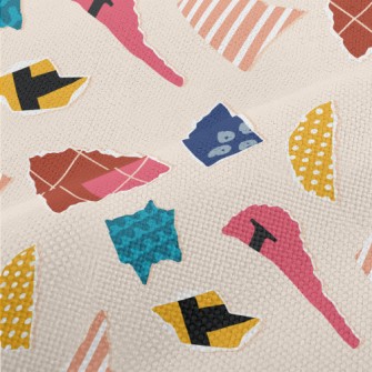 Irregular Shaped Pattern In To Performance Linen