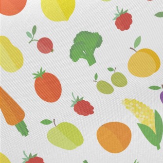Fresh And Delicious Fruits And Twill