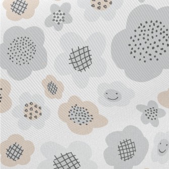 Monotonous And Silly Flowers Twill