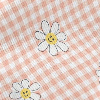 Smiling Flower Plaid Standard Corduroy