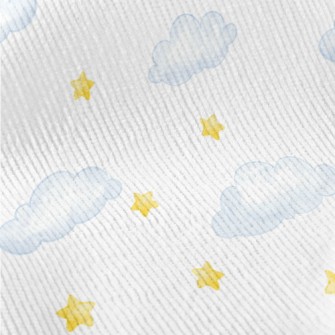 Hand Drawn Stars And Clouds Standard Corduroy