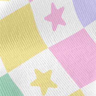 Colorful Star Grid Standard Corduroy