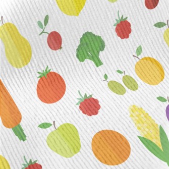 Fresh And Delicious Fruits And Standard Corduroy