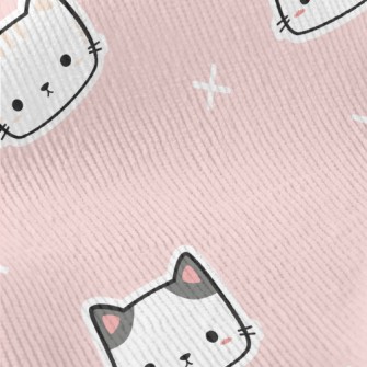 Square Cute Cat Standard Corduroy