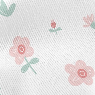Small Pink Gentle Flowers Standard Corduroy