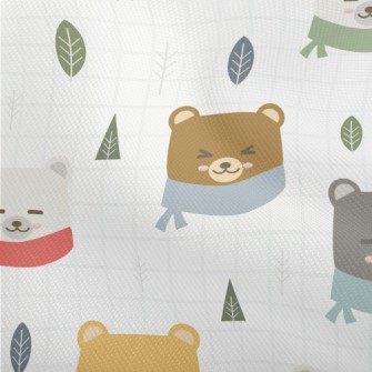 Cold And Cozy Bear And Plaid Dobby
