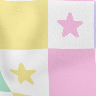 Colorful Star Grid Stretch Ponte
