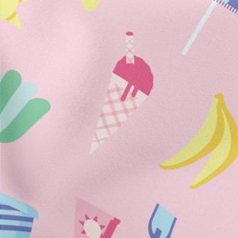 Ice Cream Graphic Representing Stretch Ponte