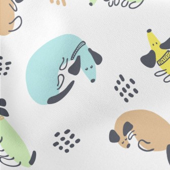 Colorful Cute Dachshund Stretch Ponte