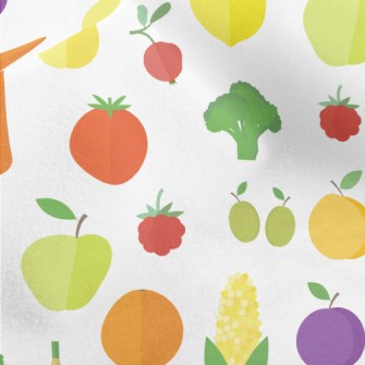 Fresh And Delicious Fruits And Micro Fleece